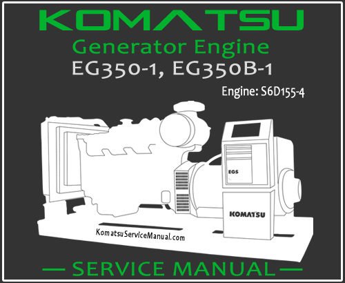 Komatsu Generator EG350-1 EG350B-1 Service Manual PDF
